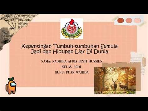 Hutan membekalkan makanan kepada hidupan liar. Geografi tingkatan 3 bab 8: kepentingan Tumbuh-tumbuhan ...