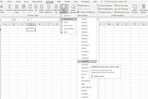 How To Use The Convert Excel Function