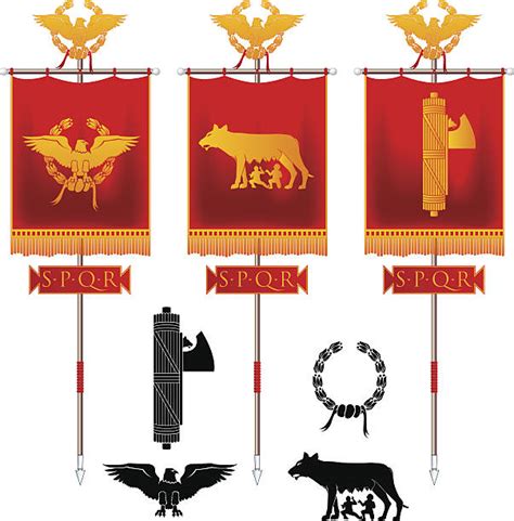 Ancient Roman Army Flag