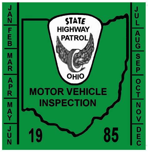 1985 Ohio Inspection Sticker 2000 Bob Hoyts Classic