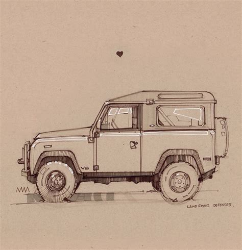 Defender Sketches Land Rover Defender Land Rover