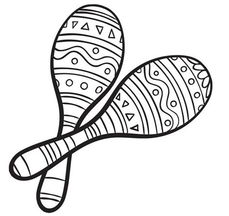 Normal Maracas 4 Coloring Page Free Printable Coloring Pages For Kids