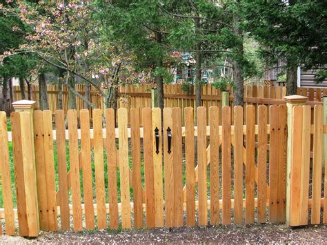 Run your fence from brace post to brace post. Dog Ear Picket Fence 1 - Traditional - Baltimore - by Mid ...