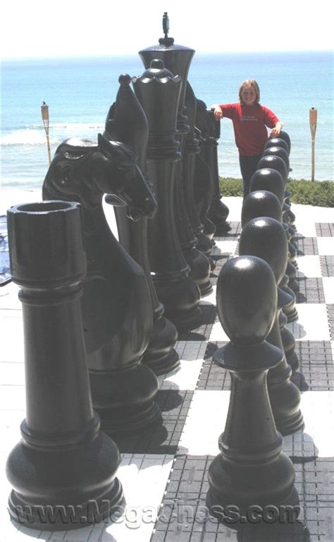 Megachess 72 Inch Fiberglass Giant Chess Set Giant Chess Life Size
