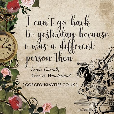 Alice In Wonderland Quote By Lewis Carroll Designed By Gorgeous