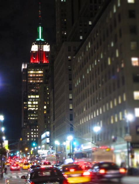 All Sizes The Empire State Building Lit Up In Red White And Green