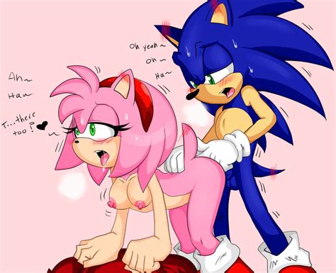 Rule 34 All Fours Amy Rose Anal Anal Fingering Anthro Balls Blue Fur