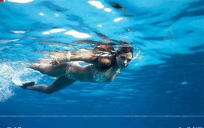 Swimming Swim Wallpapers Summer Underwater Woman Swimmer