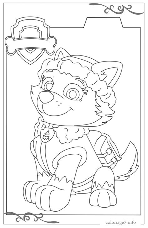 Coloriage paw patrol à imprimer. PAW Patrol : La Pat' Patrouille Dessins pour colorier en ligne gratuits