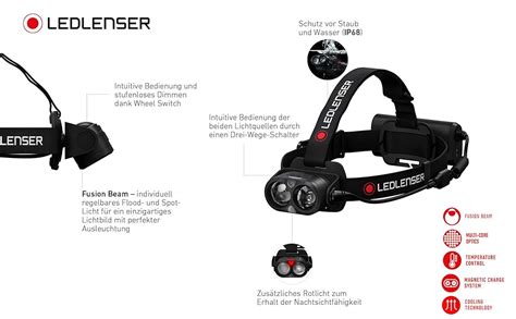 Ledlenser H19r Core Rechargeable Outdoor Led Head Torch Super Bright