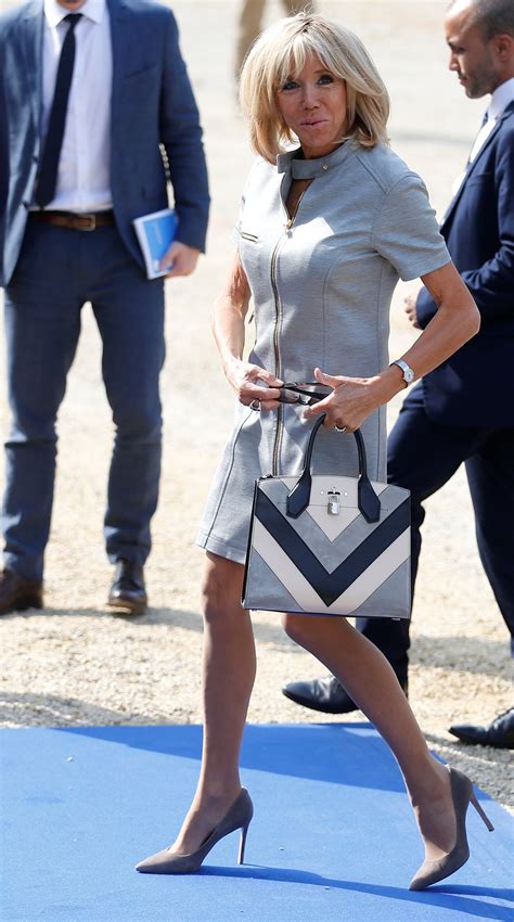 Brigitte Macron Wears What Else Louis Vuitton For The Nato Spouse