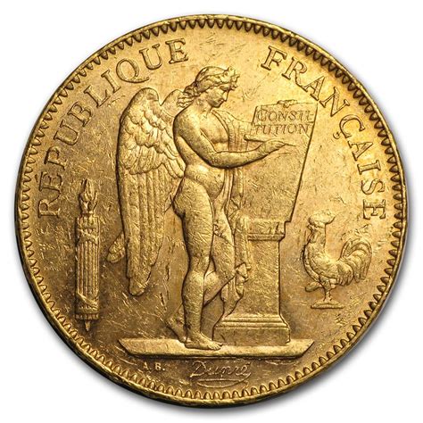 1878 1904 France Gold 50 Francs Angel Average Circ 50 Franc French