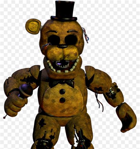 Golden Freddy Fnaf Withered Png PNGrow