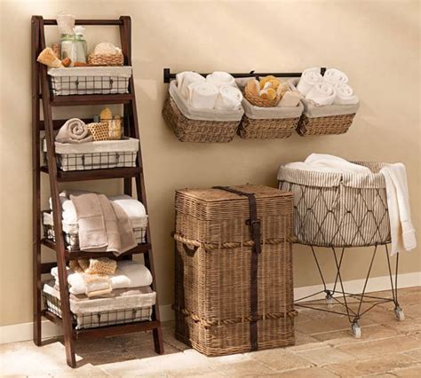 Bathroom Storage Shelves With Baskets Rispa