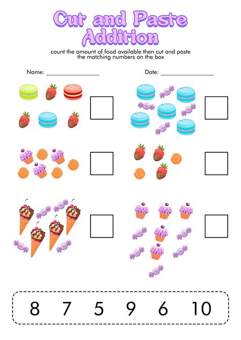 Cut And Paste Preschool Worksheet