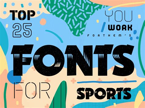 Top 25 Fonts For Sports Youworkforthem Blog Football Fonts Baseball