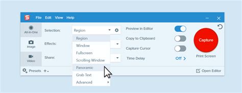 How To Take A Panoramic Capture Snagit Tutorial Techsmith