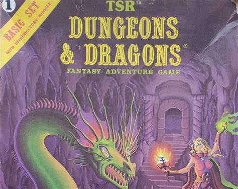 Vintage Tsr Basic Box Set For Dungeons And Dragons Gary Gygax Tom Moldvay Edition Tsr1011