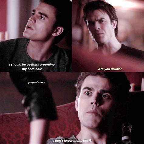 stefan with humanity switch off vampire diaries memes vampire diaries poster vampire diaries