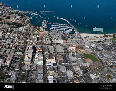 Aerial Photograph Monterey California Stock Photo Alamy