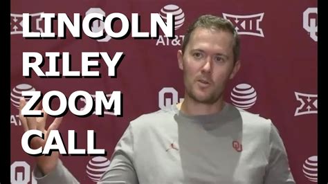 Lincoln Riley Zoom Call 8 25 20 Youtube