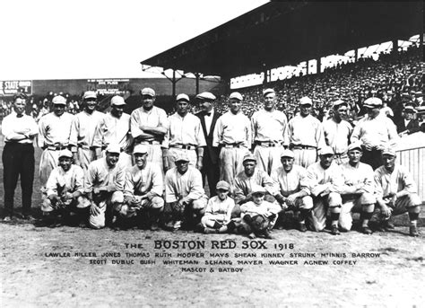 The World When The Red Sox Won The World Series At Fenway In 1918