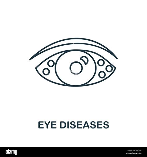 Eye Diseases Icon Simple Illustration From Ophthalmology Collection
