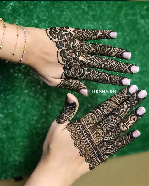 Royal Finger Mehndi Designs In Khafif Style Back Side K4 Fashion
