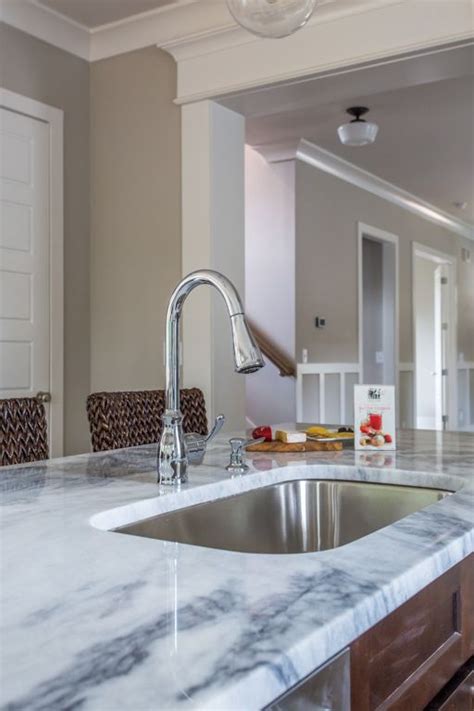 Love This Carrera Marble Kitchen Counter With Rounded Edges In East