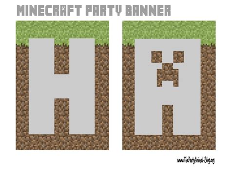 Minecraft Happy Birthday Banner Minecraft Minecraft Printables Free