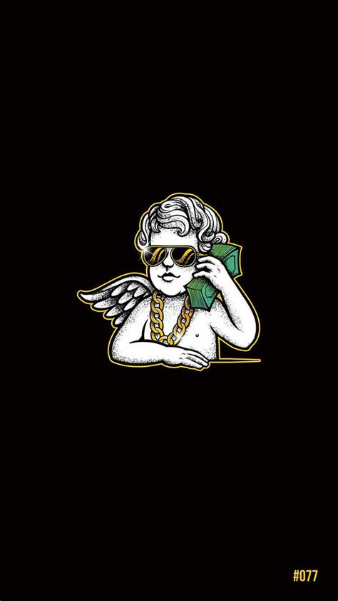 Money Talk Angel Bona Bonagfx Call Cash Gold Logo Logos Trap