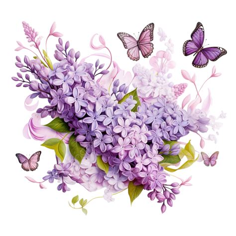 Lilac Flowers Garden Flowers Color Lilac Png Transparent Image And