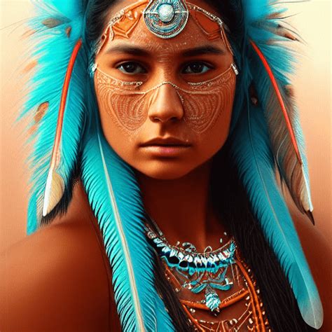 Beautiful American Indian Princess Graphic Creative Fabrica