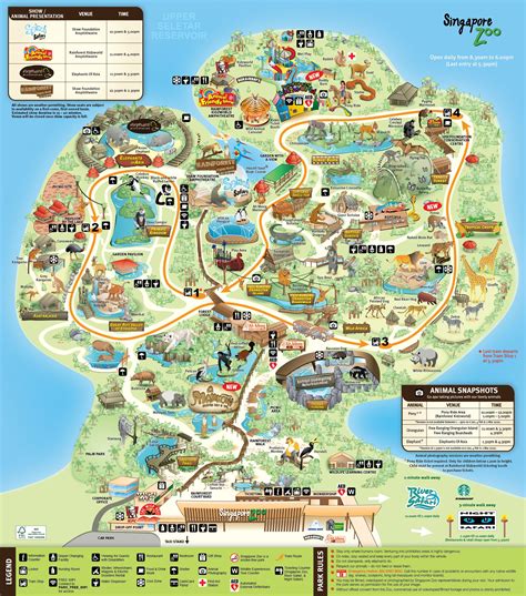 Singapore Zoo Map Zoo Map Singapore Zoo Wildlife Reserve