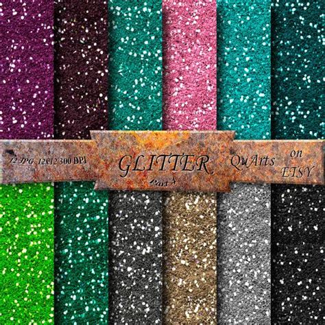 Glitter Digital Paper Glitter Scrapbook Paper Printable Glitter