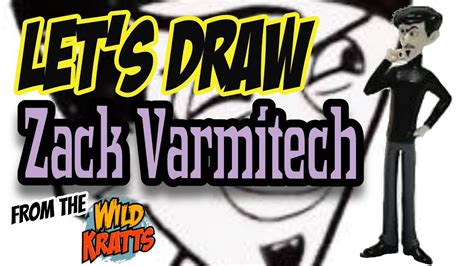 Drawing Zack Varmitech From The Wild Kratts With Basic Shapes And Lines Youtube