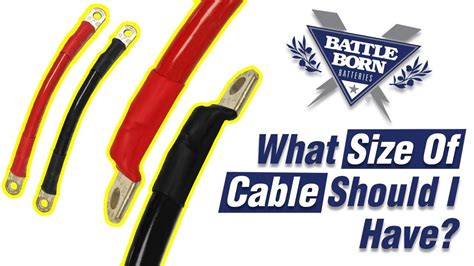 Faq What Size Cable Should I Use For My Batteries Battle Born Batteries Youtube