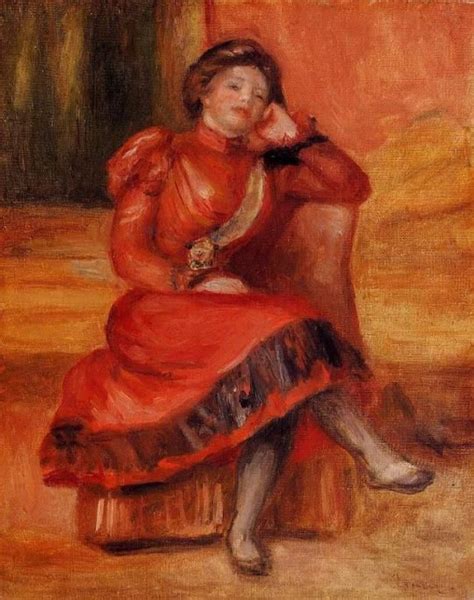 Spanish Dancer In A Red Dress Pierre Auguste Renoir Renoir Paintings
