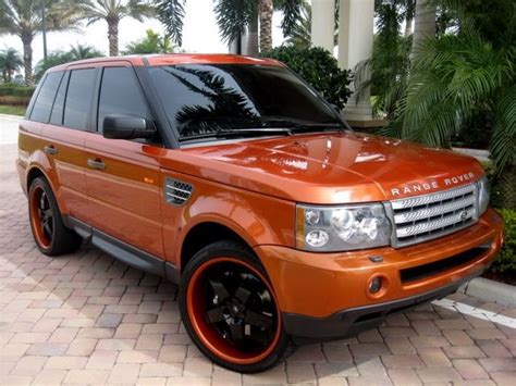 Orange Range Rover The Range Rover Is A British Made Full Sized