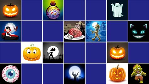 Play Matching Game For Kids Halloween Online And Free Memozor