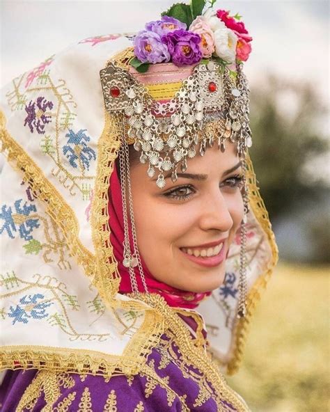 Turkish Girl From Izmir In Her Amazing Traditional Costumes Turkish
