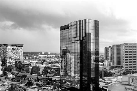 1680x1050 Wallpaper Grayscale Photo Of Curtain Wall High Rise