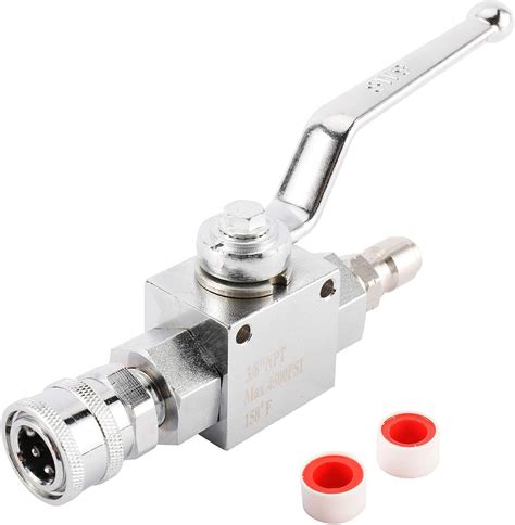 Toolly High Pressure Washer Ball Valve Kit 38 Inch Quick