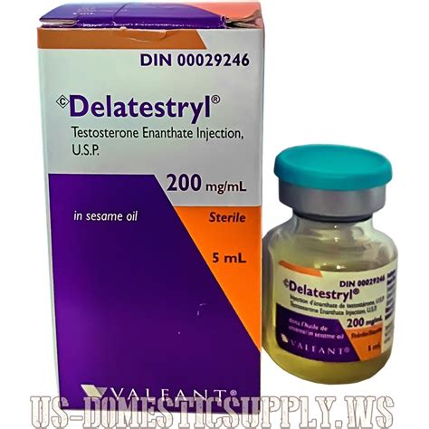 Delatestryl Testosterone Enanthate 200mg1ml 5ml Vial Valeant