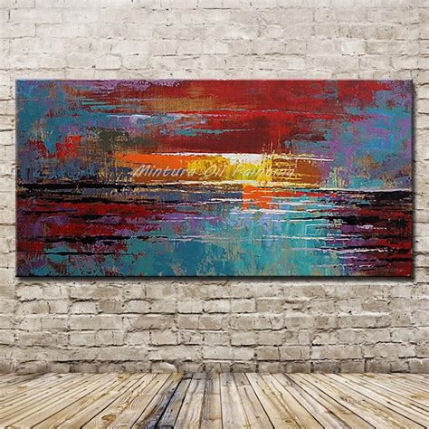 Mintura Art Large Size Hand Painted Abstract Oil Painting On Canvas
