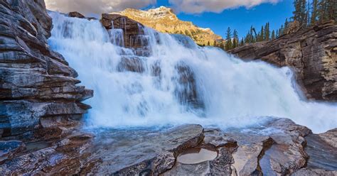 Athabasca Falls Jasper National Park Alberta Canada Free Nature