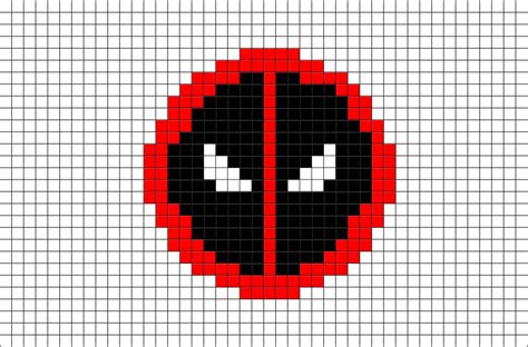 Pixilart is a social platform for all ages. Deadpool Symbol Pixel Art - BRIK