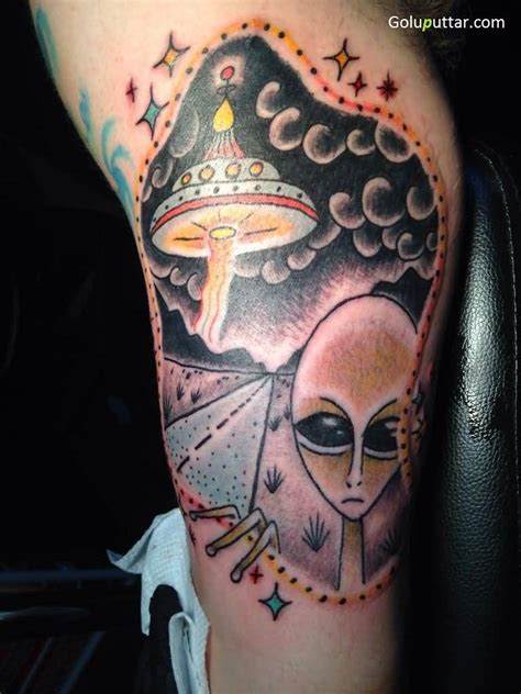 While we tend to agree with him, it's likely that if alien life does exist somewhere out there in the vastness of. Alien Ufo Tattoos