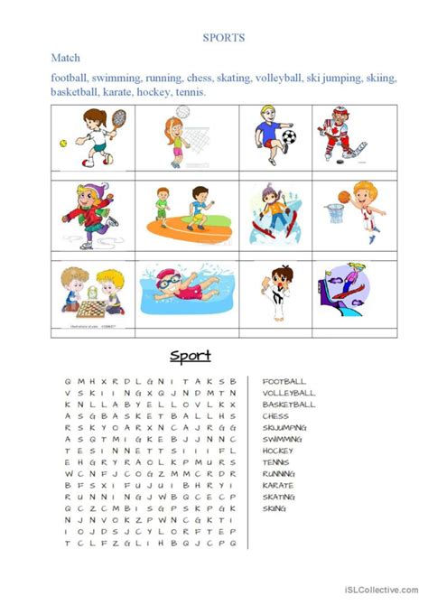 Sports Word Search English Esl Worksheets Pdf And Doc