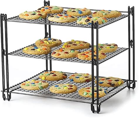 Nifty 3 Tier Cooling Rack Non Stick Coating Wire Mesh Design